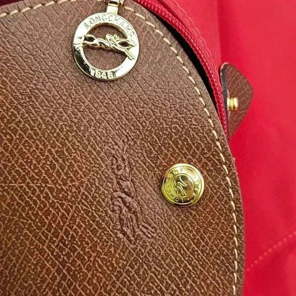 Red LongChamp Versatile Backpack - Picture 11 of 16